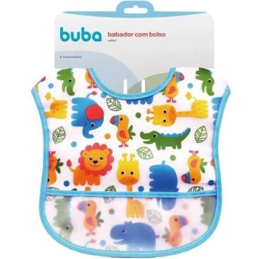 Imagem de Babador com bolso safari azul buba, ., UN