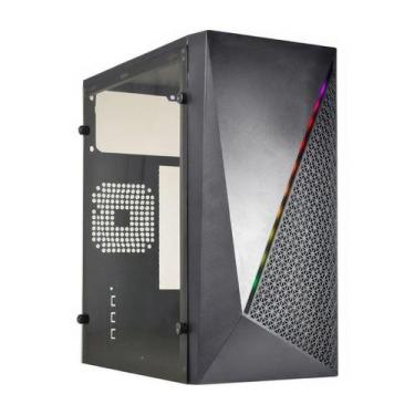 Imagem de Gabinete Gamer K-Mex Micro CG-15NX - Lateral em Acrílico - LED RGB - M