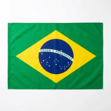Imagem de Kit 6 Bandeira Brasil Sem Haste 180x270cm Resistente - Senhor Preço