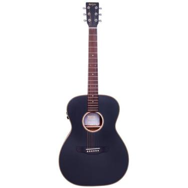 Imagem de Violao Rozini Rx330 Eq F M Top Triple 0 Ativo Black Fosco Mogno