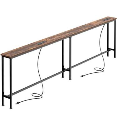 Imagem de Mesa de Sofá SUPERJARE 220cm com Tomadas e USB-C
