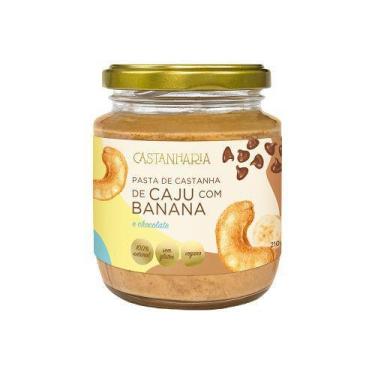 Imagem de Pasta de Castanha de Caju, Banana e Chocolate Vegana Castanharia 210g