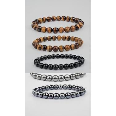 Imagem de Kit 3 Pulseiras Pedra Natural 8mm - Congratulations Store