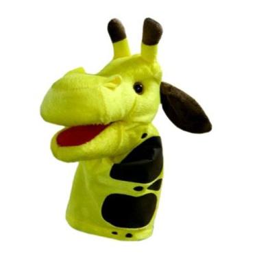Imagem de Fantoche pequeno 3d em tecido: girafa - luqueta - 103, U