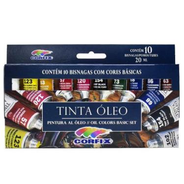 Imagem de Tinta à Óleo Corfix - Kit Básico com 10 Bisnagas