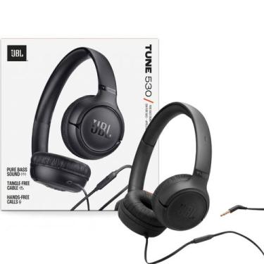 Imagem de Fone de Ouvido JBL Tune 530 P2 Preto Com Fio Original Alta qualidade -
