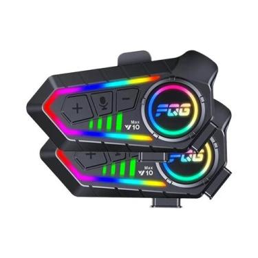 Imagem de Capacete De Motocicleta Bluetooth 6.0 Y10 Max Com Intercomunicador Int