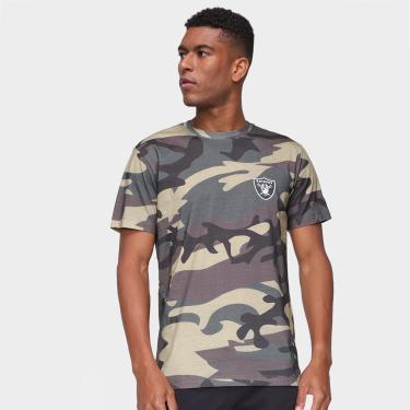 Imagem de Camiseta NFL Las Vegas Raiders New Era Military Total Camo Masculina-Masculino