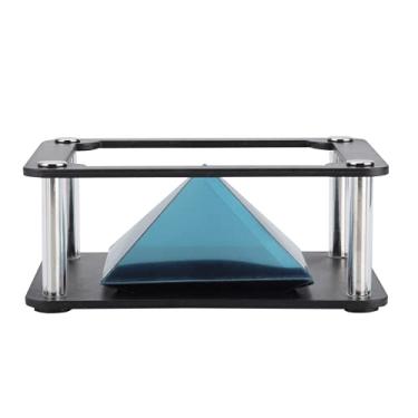 Imagem de Projetor de suporte de pirâmide de exibição holográfica 3D, holograma de smartphone móvel de 3,5 a 6 polegadas, para exibição de produtos corporativos, interação com desenhos, entretenimento pessoal (cilíndrico)