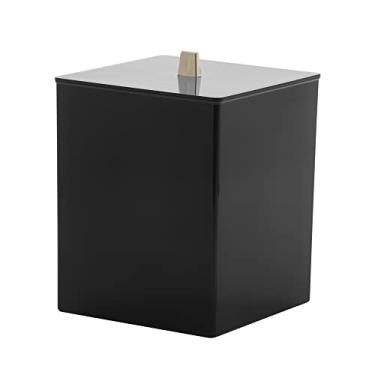 Imagem de Lixeira Paramount Bagno em Acrílico 7L Quadrada - Preto