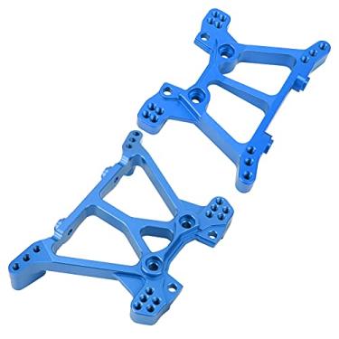 Imagem de 01 02 015 Torre de choque traseiro de alumínio RC, torre de choque de alumínio RC forte desempenho para carro 1/10 RC para barra 4X4 TSM(azul)