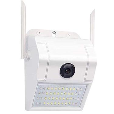 Imagem de Câmera externa Smart WiFi 1080p com luz de parede 5000K 800lm, câmera à prova d'água IP66, conversa bidirecional, alarme zona, visão noturna colorida e infravermelha, adaptador de energia 110V a 12V, controle de aplicativo