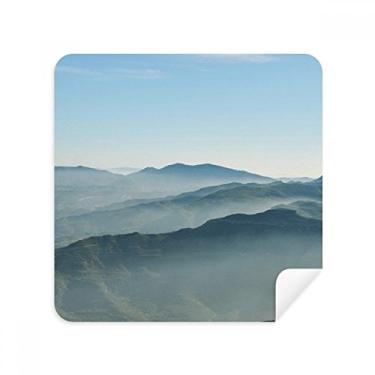 Imagem de Sunshine Mountains Sky Fog Nature Glasses Pano de limpeza de tela tecido de camurça pacote com 2