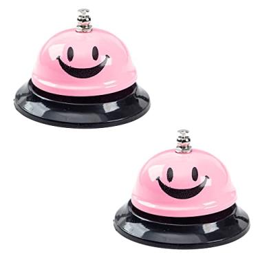 Imagem de Sino de chamada, estrutura antiferrugem, sino de mesa, sino de serviço de bar, adequado para hotéis, escolas, restaurantes, áreas de recepção, hospitais, armazéns (pacote com 2)