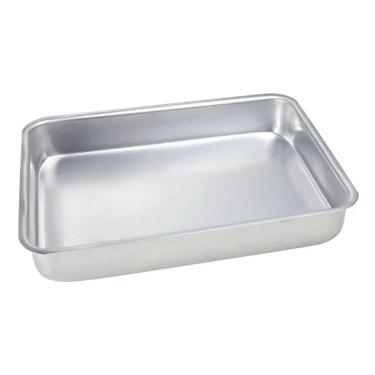 Imagem de Forma Assadeira Bolo Doces E Tortas Retangular Alumínio Nº3