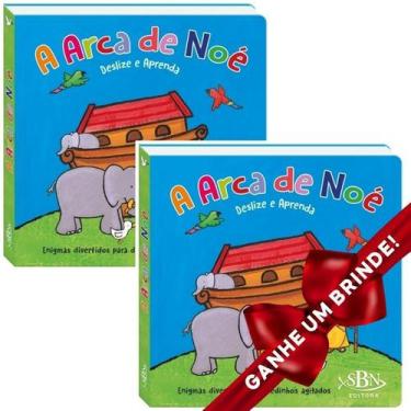 Livro Infantil Colorir Super Kit Arca De Noe C/Giz Vale Das Letras Unidade  em Promoção na Americanas