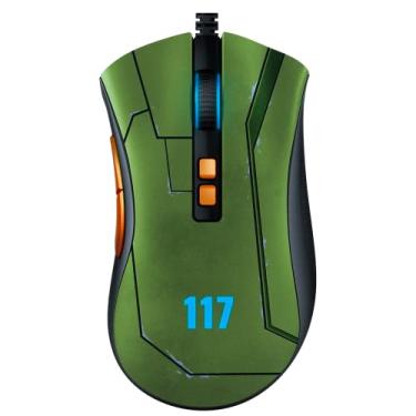 Imagem de Mouse Gamer, Razer, DeathAdder V2: Sensor óptico de 20K DPI - Interruptor de mouse para jogos mais rápido - Iluminação Chroma RGB - 8 botões programáveis - Forma ergonômica - Edição Halo Infinite