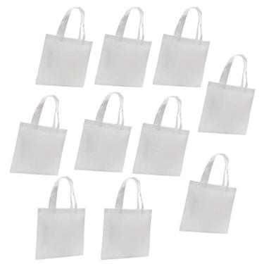 Imagem de 10 Sacolas Sublimação Brancas para Decoração