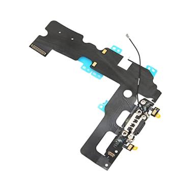 Imagem de Conector de encaixe da porta de carregamento USB, acabamento requintado PCB instalação profissional porta de carregamento Preto