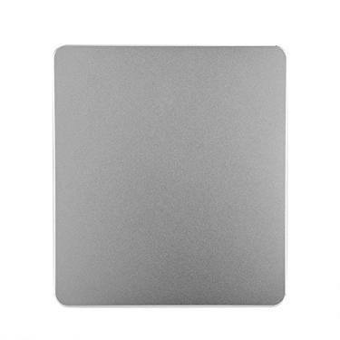 Imagem de Richer-R Mouse Pad, tapete de mouse para jogos antiderrapante de liga de alumínio mousepad de controle preciso de dupla face durável, resistente, confortável ao toque para PC (prata)