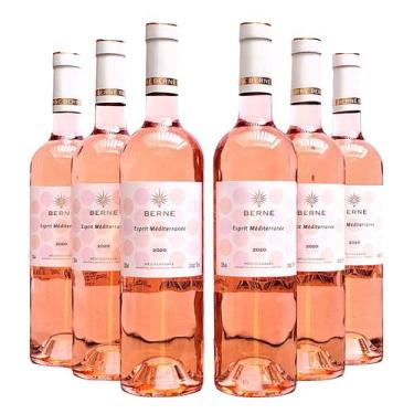 Imagem de Vinho Berne Esprit Mediterranée Rosé  Kit Com 6 Garrafas  Oferta