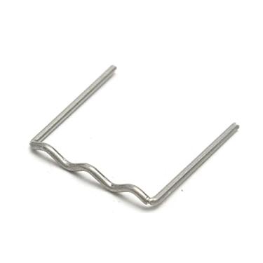 Imagem de 100 peças grampos quentes varas de solda de reparo de pára-choques fio de solda para máquina de reparo pára-choques de carro painéis, suportes de lâmpada, suprimentos plásticos diários 0,8 mm grampos planos