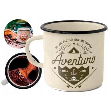 Imagem de Caneca Aluminio Personalizada Camping Café/Cha 240ml - Guepardo