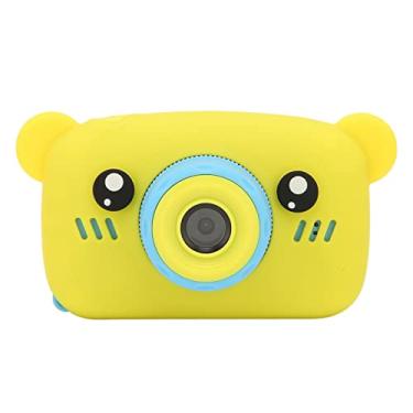 Imagem de Câmera digital para crianças, câmera de vídeo multifuncional HD para meninas de 3 a 10 anos com tela IPS de 2 polegadas, presentes de brinquedo de aniversário de Natal para crianças, 32(Amarelo)