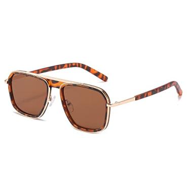 Imagem de Design Óculos de Sol Masculino Feminino Moda Armação Pesca Condução Óculos de Sol Masculino Óculos De Sol,C4 Leopard Brown,China