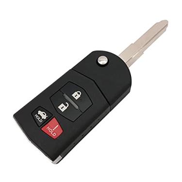 Imagem de Capa de reposição para chaveiro Mazda 3 5 6 CX-7 CX-9 RX-8 MX-5 Miata 4 botões Flip sem chave Capa externa (1)