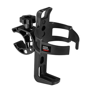 Imagem de KEMIMOTO Suporte de copo ATV Suporte universal de garrafa de motocicleta com grampo de metal de 1,5 a 4 cm para garrafa de 567 g para bicicleta, barco, carrinho, andador, cadeira de rodas, scooter,