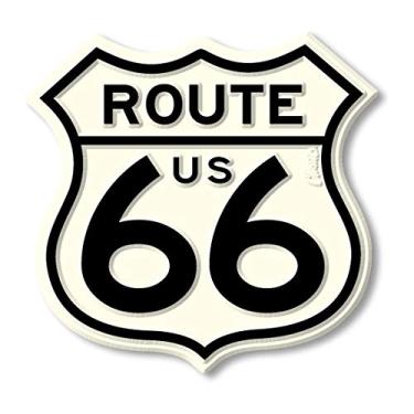 Imagem de Classic Magnets Ímã de Lembrança Route 66 Vintage Highway Sign - Tamanho Grande