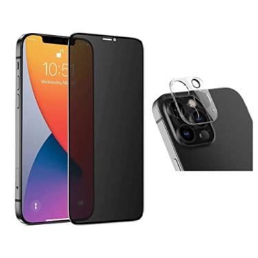 Imagem de Kit Película Privacidade de Vidro Temperado + Película Câmera de Vidro Lente para iPhone Linha 13 Mini, Pro e Pro Max (iPhone 13 Mini)