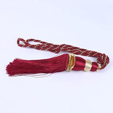 Imagem de Suportes de cortina Cortina pendurada bola pendurada sem instalação de alça de cortina, acessórios de cortina de corda, T10, 1 Pçs