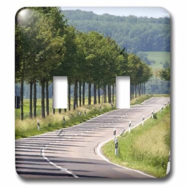 Imagem de 3dRose lsp_81780_2 Scenic Roadway, Highway 423 Blieskastel, Germany Eu10 Dfr0146 David R. Frazier Interruptor duplo