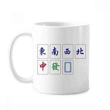 Imagem de Caneca de jogo de cerâmica Mahjong Cultura Chinesa Cerâmica Copo de Café Porcelana Utensílios de Mesa