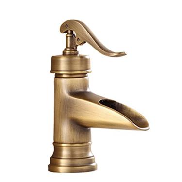 Imagem de LIDON Torneira para pia de banheiro torneira de banheiro antiga torneira da pia do banheiro vintage furo único torneira de banheiro alta para exterior, antigo D (cor: antigo A)