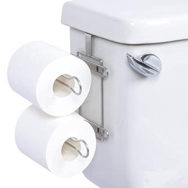 Imagem de ESYLIFE Over The Tank 2 Roll Toilet Bath Tissue Holder ,Chrome Finish