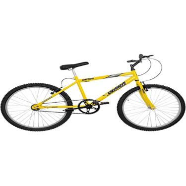 Imagem de Bicicleta de Passeio Ultra Bikes Esporte Aro 24 Reforçada Freio V-Brake Sem Marcha Amarelo