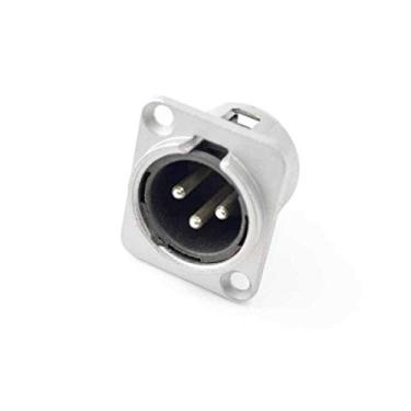 Imagem de CONECTOR XLR MACHO STO ANGELO SA2X NIQUELADO PAINEL