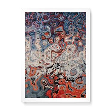 Imagem de Arte Maníacos Quadro Decorativo em Madeira Óleo Color - 23x16,25cm (Moldura caixa em laca branca)