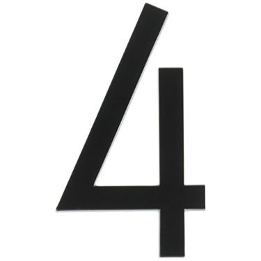 Imagem de Número residencial Hy-Ko Products FM, número 4, preta