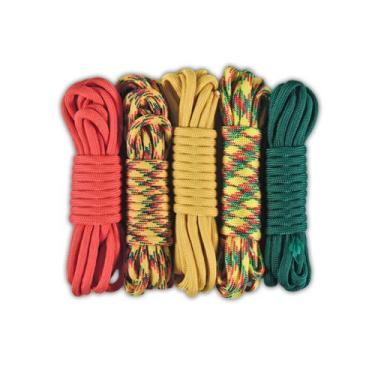 Imagem de Paracord Planet kits de paraquedas de 146 kg – 5 cores, total de 15 m, JAMAICAN