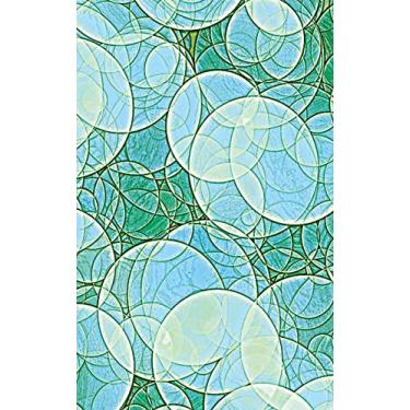 Imagem de Cannabis Rating Journal - Green Bubbles: 5 X 8 200 Page:100 Sheet Blank Form Discreet THC CBD Cannabis Rating Bubbles Gree