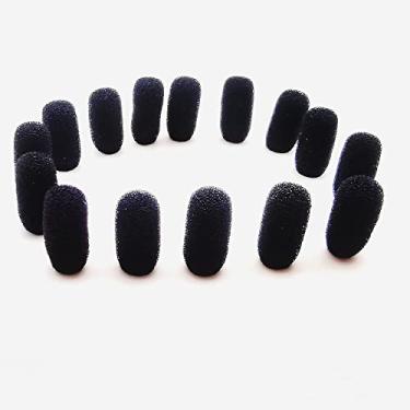 Imagem de LINHUIPAD 15 Pack Mini Lavalier Foam Cover Windscreen For Countryman E6 and other Headset Lapel Microphones (Black)
