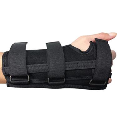 Imagem de Tala Para Punho Imobilizador de Pulso Tendinite Mão Esquerda Órtese Ortopédica Preta Take Care (GG, Preto)