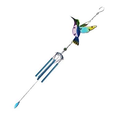 Imagem de Yardwe 2 Pçs Colibri Sinos De Vento Sinos De Vento Para Decoração Externa Pendurados Sinos De Vento Para Decoração Externa De Metal Carrilhão De Ferro Carrilhão De Vento Sinos De Vento