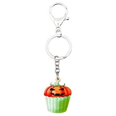Imagem de ZALTAS Bolinho De Abóbora Chaveiro Chaveiro Comida Joias Para Mulheres Meninas Bolsa Pingentes De CarroMulticolr