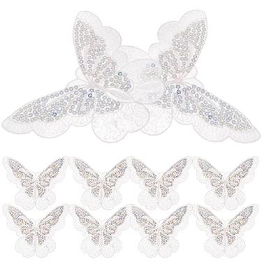 Imagem de Didiseaon 10 Peças De Ferro Borboleta Em Remendos Cocar Decorativo De Organza Borboleta Para Reparo De Roupas Jaquetas E Mochilas