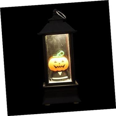 Imagem de Amosfun 1 Peça De Luz De Halloween Para Fora Decoração De Porta Lanterna Vintage Decoração Doméstica Luz Noturna De Halloween Lanterna Vintage De Halloween Peças Centrais De Ação De
